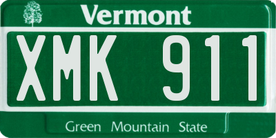 VT license plate XMK911