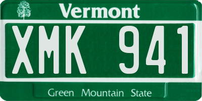 VT license plate XMK941