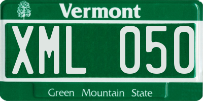 VT license plate XML050