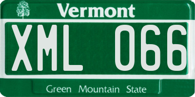 VT license plate XML066