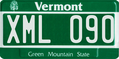 VT license plate XML090