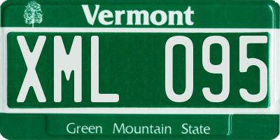 VT license plate XML095