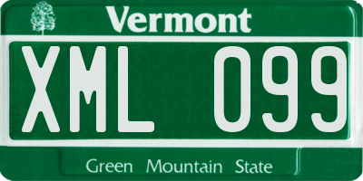 VT license plate XML099
