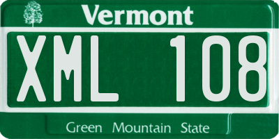 VT license plate XML108