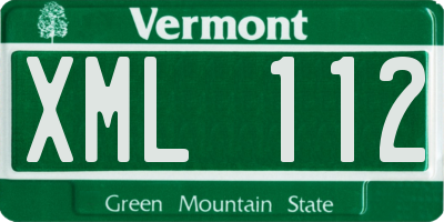VT license plate XML112