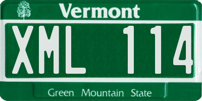VT license plate XML114