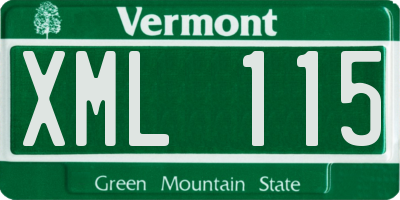VT license plate XML115