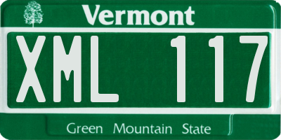 VT license plate XML117
