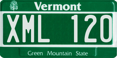 VT license plate XML120
