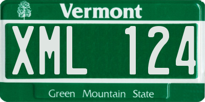 VT license plate XML124