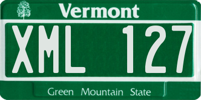 VT license plate XML127