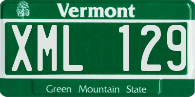 VT license plate XML129