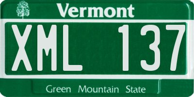 VT license plate XML137
