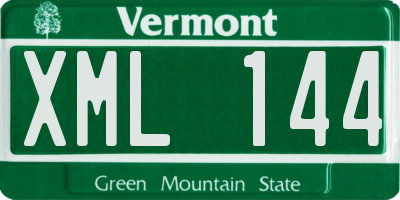 VT license plate XML144