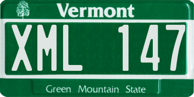 VT license plate XML147