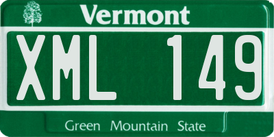 VT license plate XML149