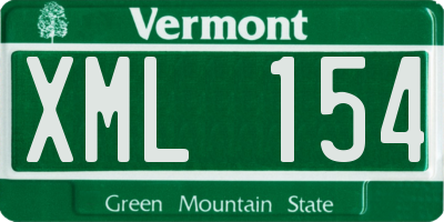 VT license plate XML154