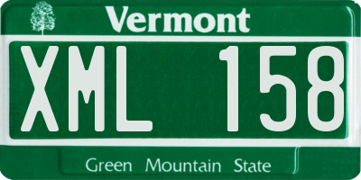VT license plate XML158