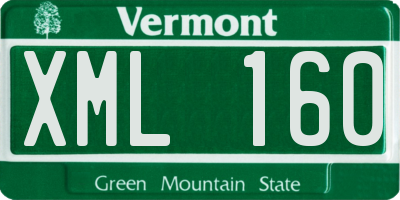 VT license plate XML160