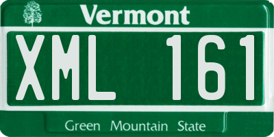 VT license plate XML161