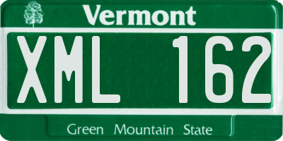 VT license plate XML162