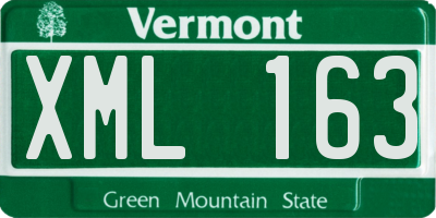 VT license plate XML163