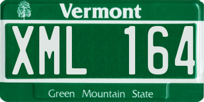 VT license plate XML164