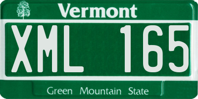 VT license plate XML165