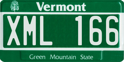 VT license plate XML166