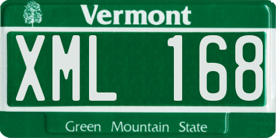 VT license plate XML168