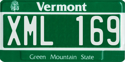 VT license plate XML169