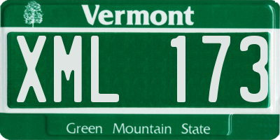 VT license plate XML173