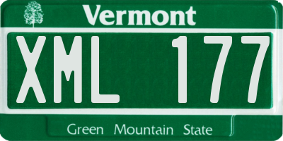 VT license plate XML177