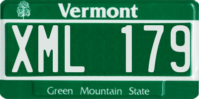 VT license plate XML179