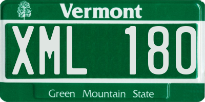VT license plate XML180