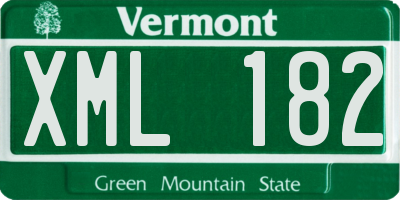 VT license plate XML182