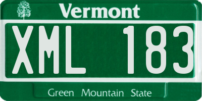 VT license plate XML183