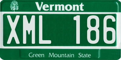 VT license plate XML186