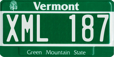 VT license plate XML187