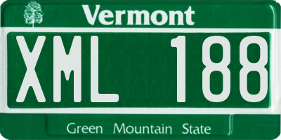 VT license plate XML188