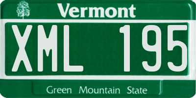 VT license plate XML195