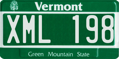 VT license plate XML198