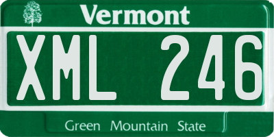 VT license plate XML246
