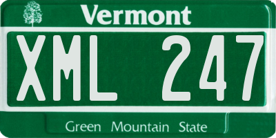 VT license plate XML247