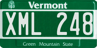 VT license plate XML248