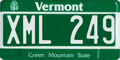 VT license plate XML249