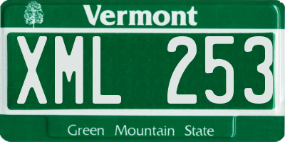 VT license plate XML253