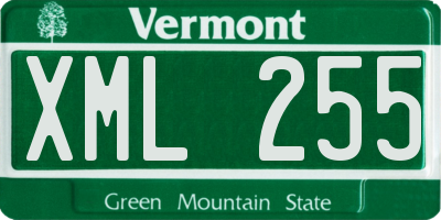VT license plate XML255