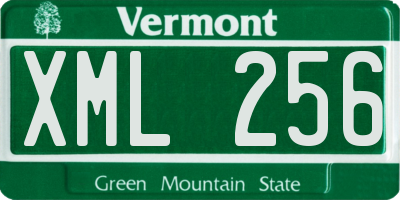 VT license plate XML256