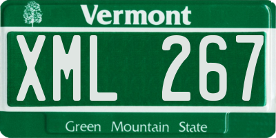 VT license plate XML267
